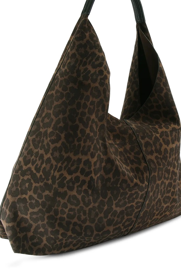 Akcesoria Kurt Geiger London torebka shopper damska zamszowa CHELSEA LG SLOUCH HOBO 5049739289 brązowy