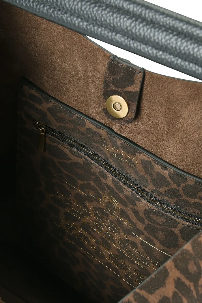 Kurt Geiger London torebka shopper damska zamszowa CHELSEA LG SLOUCH HOBO brązowy 5049739289