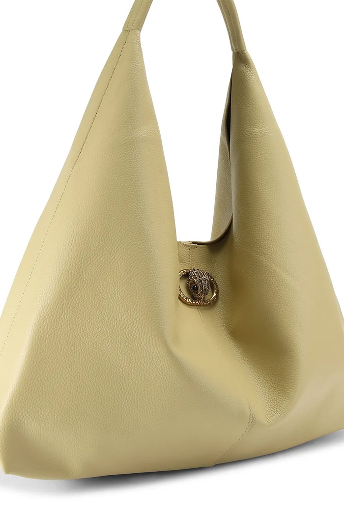 Kurt Geiger London torebka tote damska skórzana CHELSEA LG SLOUCH HOBO 5049749109 beżowy AW26