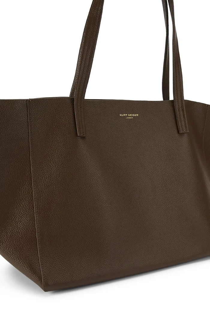 Kurt Geiger London torebka shopper damska skórzana VIOLET 5456031109 brązowy AW26