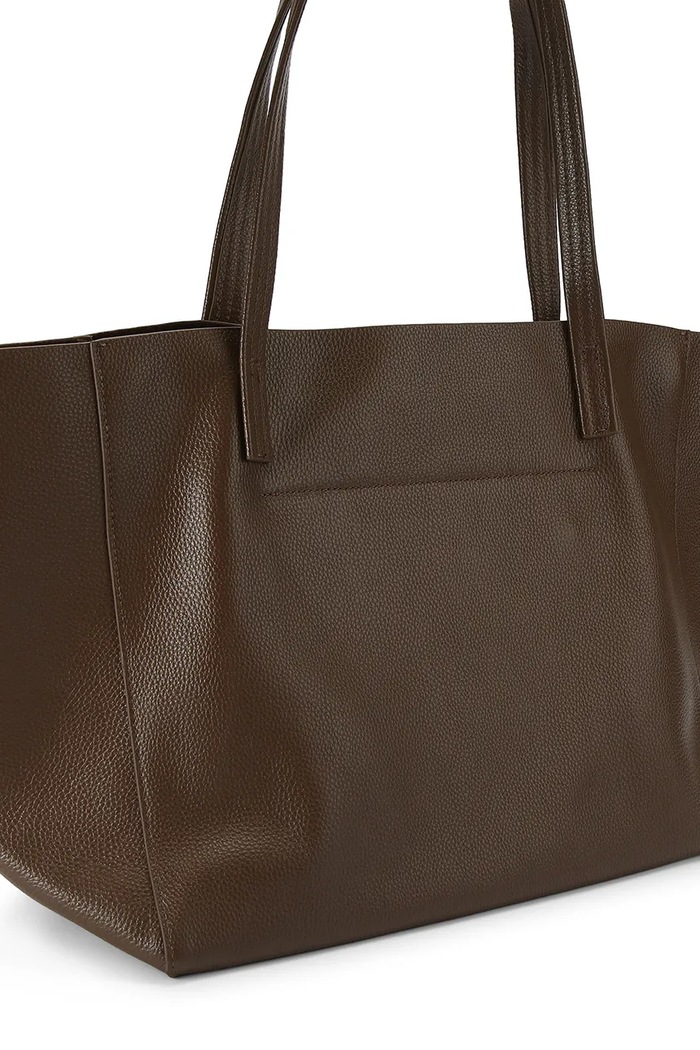 Akcesoria Kurt Geiger London torebka shopper damska skórzana VIOLET 5456031109 brązowy