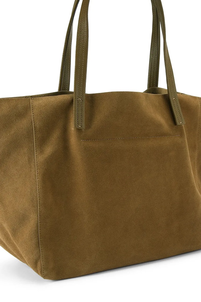 Akcesoria Kurt Geiger London torebka shopper damska zamszowa VIOLET 5456033209 brązowy