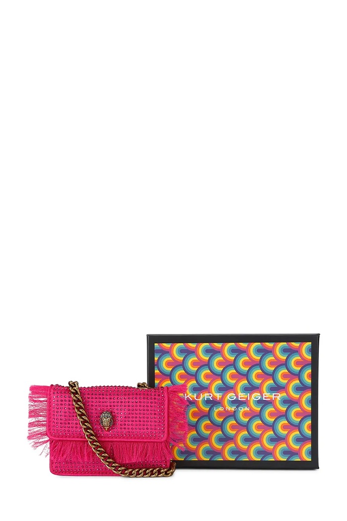 Kurt Geiger London torebka crossbody damska KENSINGTON 5848252609 różowy