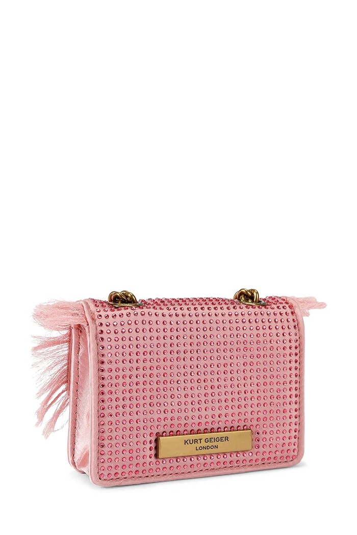Akcesoria Kurt Geiger London torebka crossbody damska KENSINGTON 5848253609 różowy