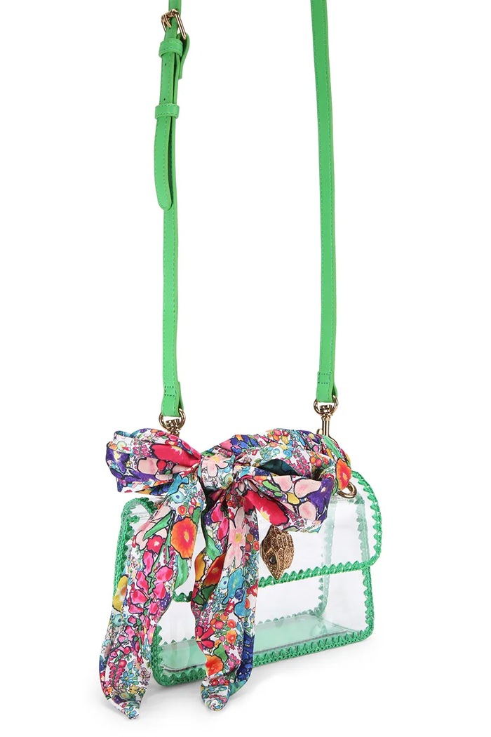 Kurt Geiger London torebka crossbody damska KENSINGTON 5830875089 zielony AW26