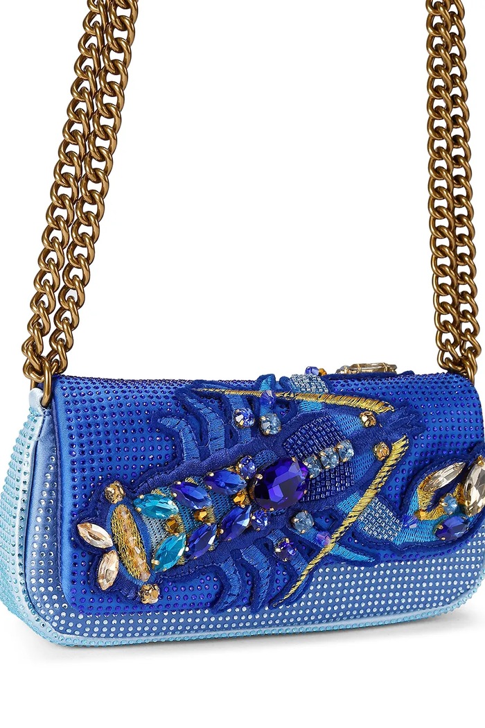 Kurt Geiger London torebka crossbody damska PICKLE SHOULDER BAG 5847080609 niebieski AW26