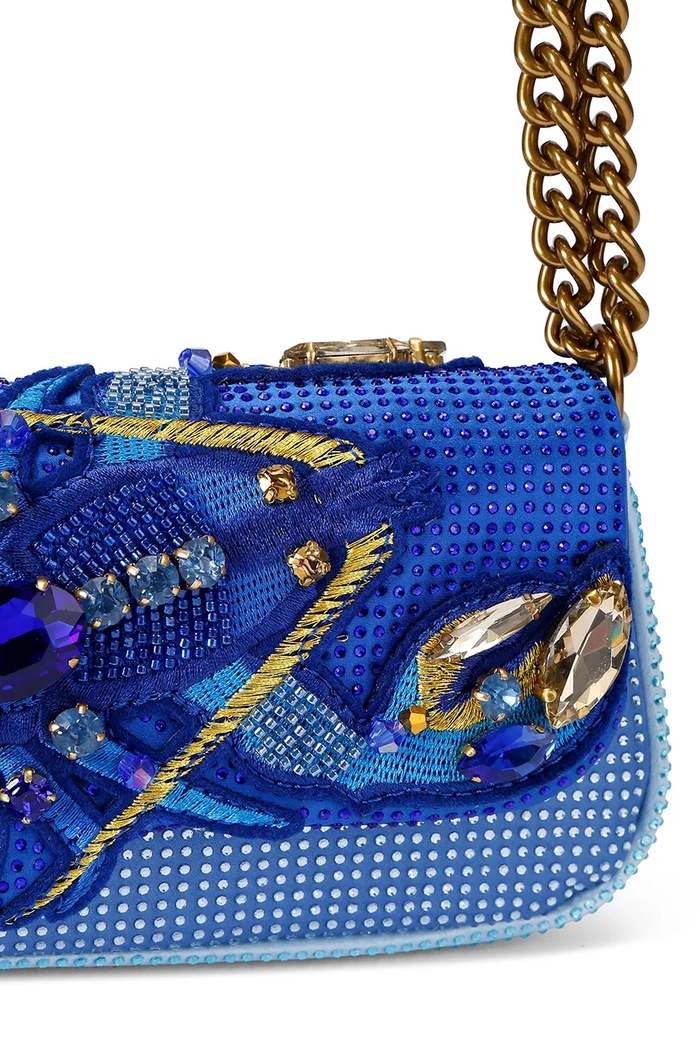 Kurt Geiger London torebka crossbody damska PICKLE SHOULDER BAG niebieski 5847080609