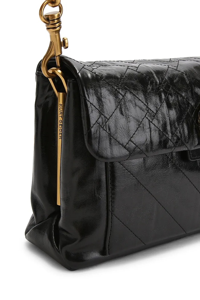 Kurt Geiger London torebka crossbody damska skórzana CELIA 5851700019 czarny