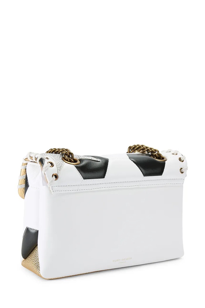 Akcesoria Kurt Geiger London torebka crossbody damska skórzana KENSINGTON 5825713109 biały