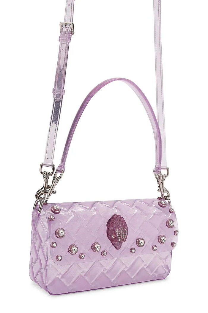 Kurt Geiger London torebka crossbody damska JELLY KENSINGTON 5847492999 fioletowy AW26