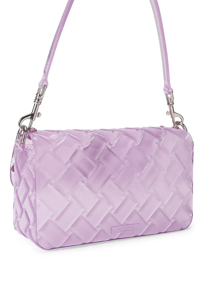 Akcesoria Kurt Geiger London torebka crossbody damska JELLY KENSINGTON 5847492999 fioletowy