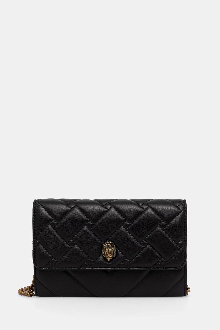 Kurt Geiger London crossbody kabelka dámska kožená KENSINGTON čierna 648300109