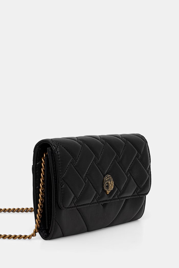 Kurt Geiger London torebka crossbody damska skórzana KENSINGTON 648300109 czarny AW26