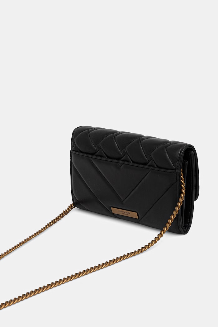 Akcesoria Kurt Geiger London torebka crossbody damska skórzana KENSINGTON 648300109 czarny