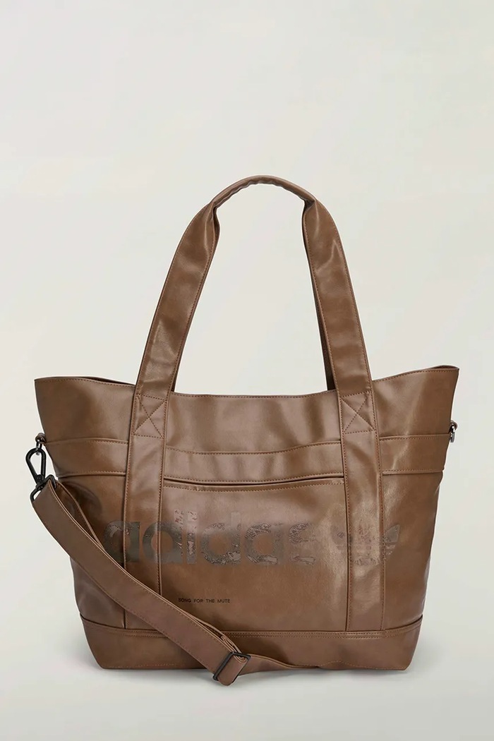 adidas Originals ADI008 Bag x SFTM tote γυναικεία από απομίμηση δέρματος καφέ LE1288