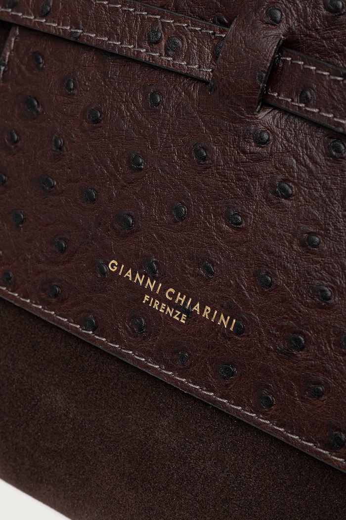 Torebka shopper damska zamszowa BELTY Gianni Chiarini BS.12695.CM.STEMU brązowy