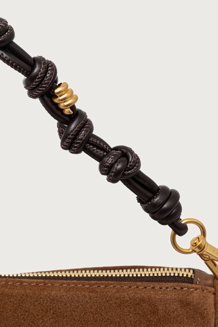 Gianni Chiarini geantă crossbody pentru femei din piele întoarsă CLEO maro BS.12690.CM.PL