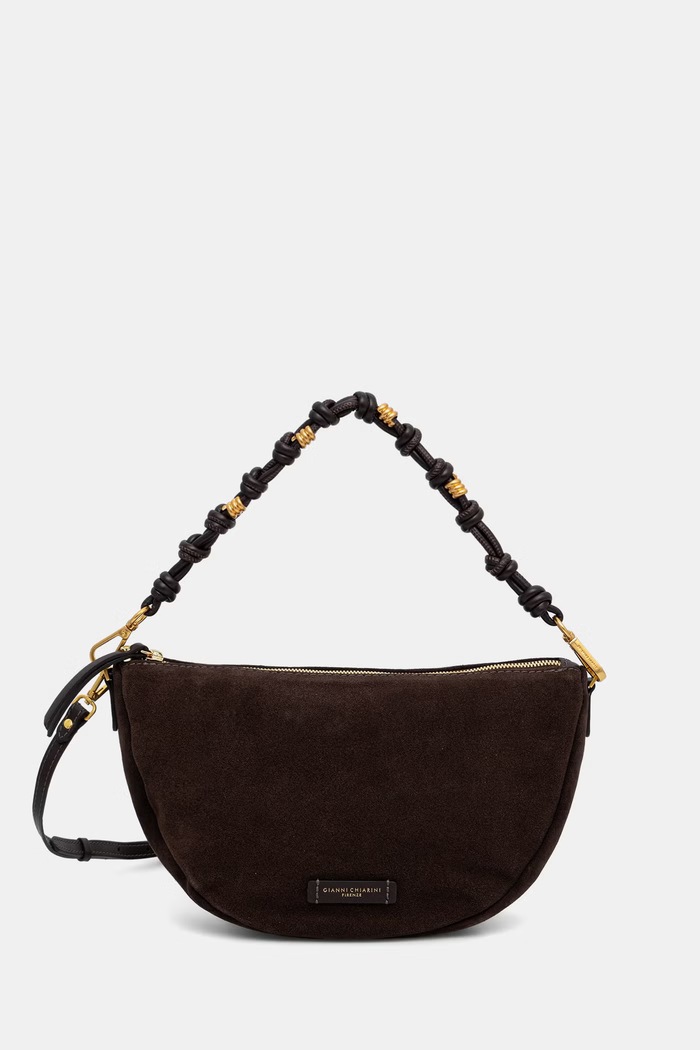 Gianni Chiarini torebka crossbody damska zamszowa CLEO brązowy BS.12690.CM.PL