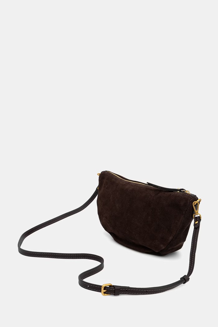 Akcesoria Gianni Chiarini torebka crossbody damska zamszowa CLEO BS.12690.CM.PL brązowy