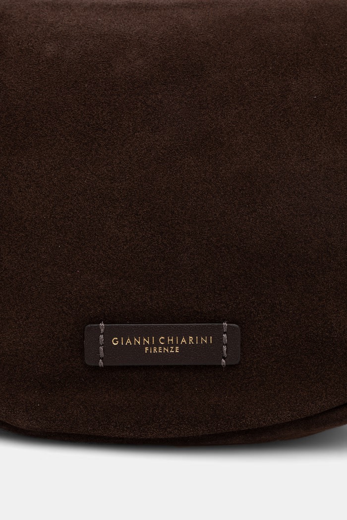Gianni Chiarini torebka crossbody damska zamszowa CLEO brązowy BS.12690.CM.PL