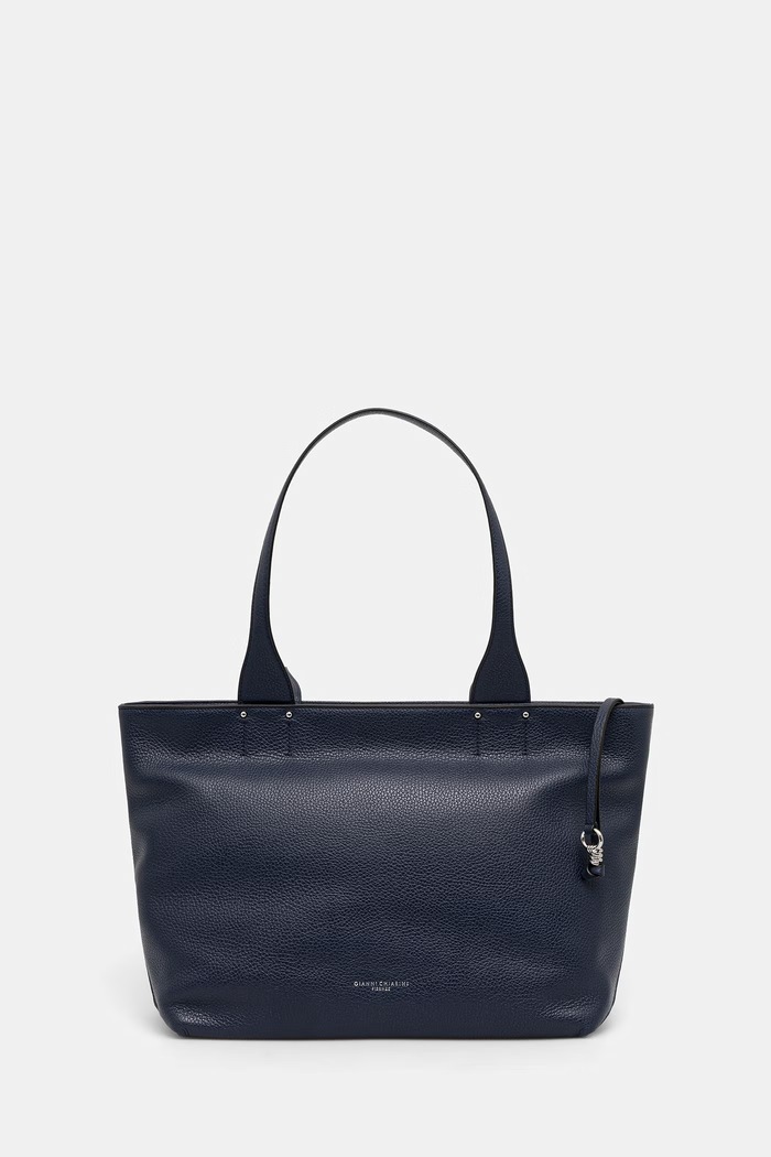 Gianni Chiarini torebka shopper damska skórzana BARBARA granatowy BS.12356/COMM.GRN