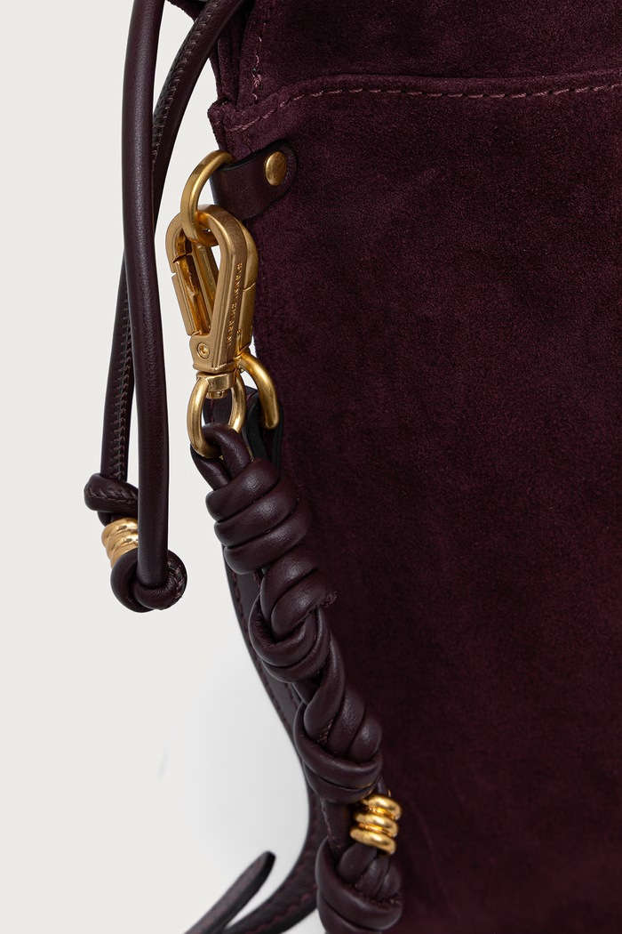 Gianni Chiarini torebka shopper damska zamszowa MORGANA bordowy BS.12261.CM.PL