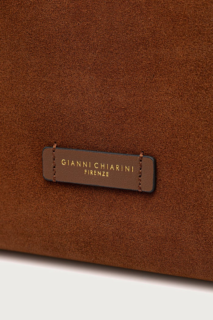 Gianni Chiarini torebka damska zamszowa GEMMA brązowy BS.12241/COMM.CM.PL
