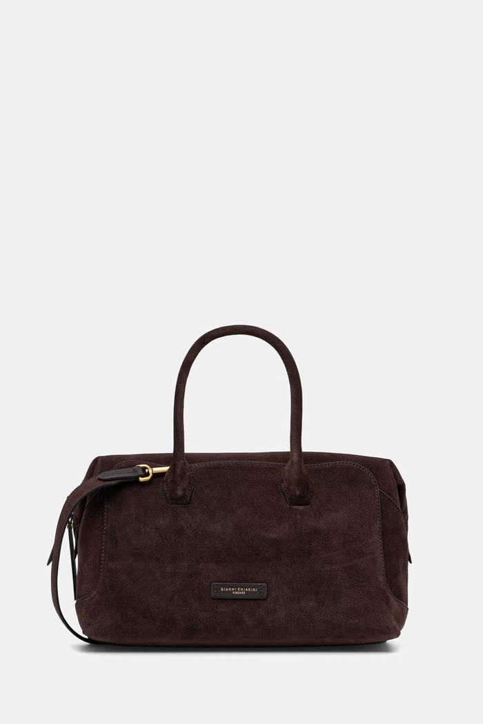 Gianni Chiarini torebka damska zamszowa GEMMA brązowy BS.12241/COMM.CM.PL