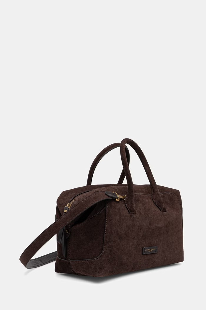 Gianni Chiarini torebka damska zamszowa GEMMA BS.12241/COMM.CM.PL brązowy AW26