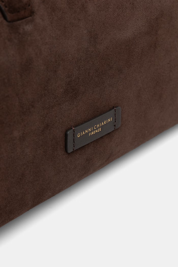 Gianni Chiarini torebka damska zamszowa GEMMA brązowy BS.12241/COMM.CM.PL
