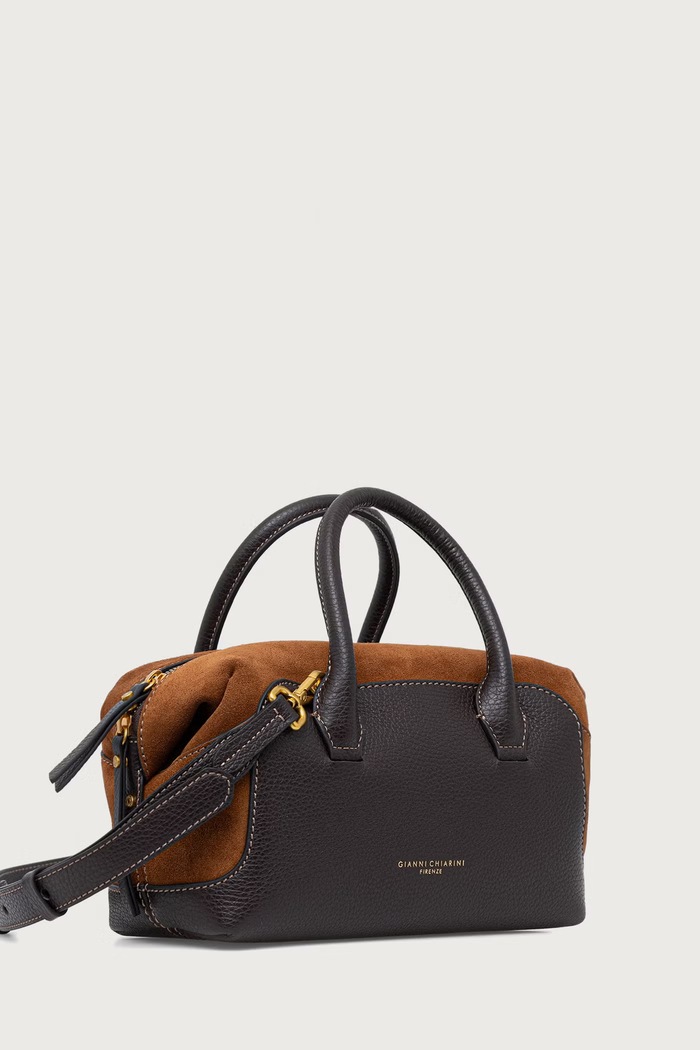 Akcesoria Gianni Chiarini torebka crossbody damska skórzana GEMMA BS.12240/COMM.GRN.CM brązowy