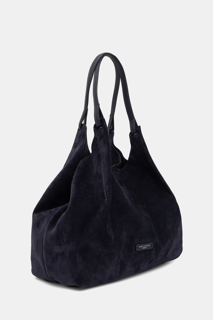 Gianni Chiarini torebka shopper damska skórzana DUA BS.9800.CM.PL granatowy AW26