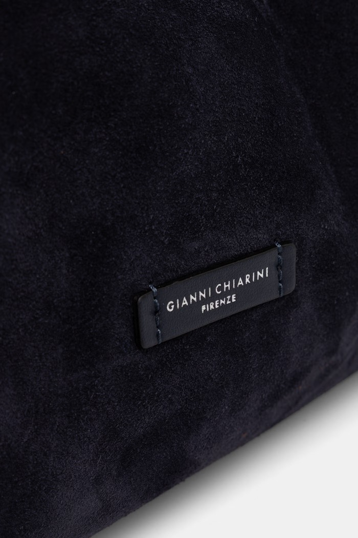 Gianni Chiarini torebka shopper damska skórzana DUA granatowy BS.9800.CM.PL
