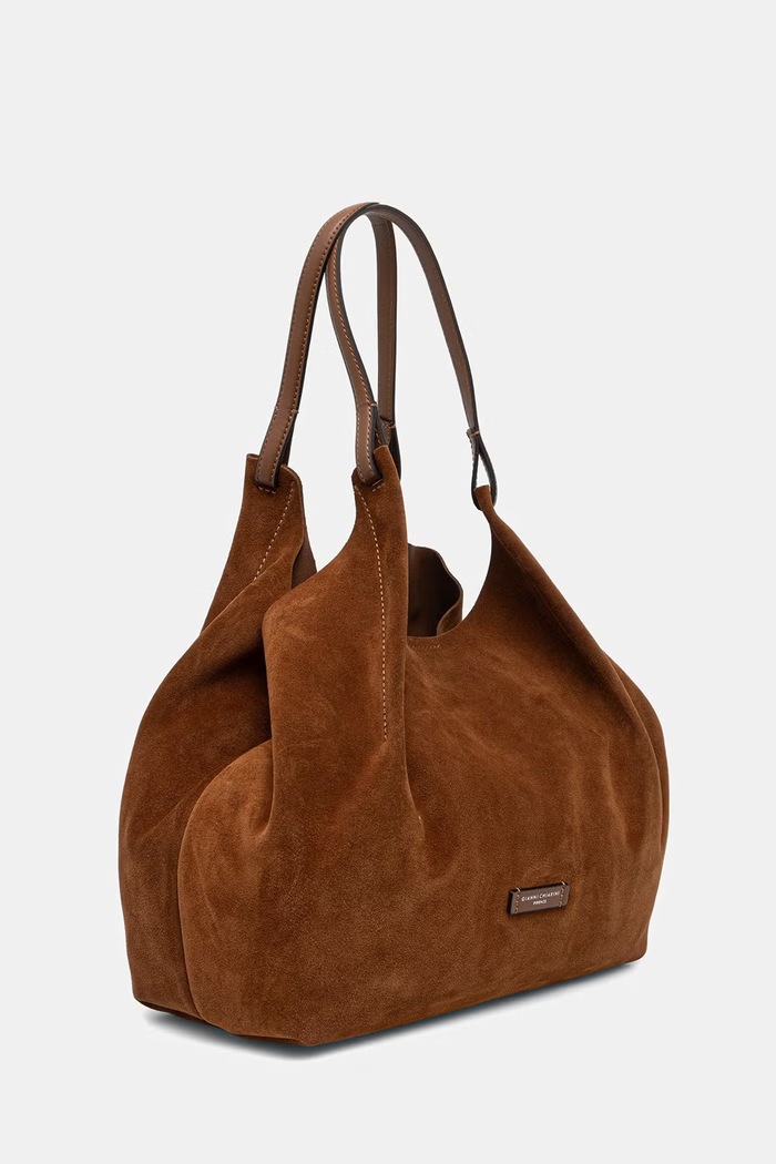 Gianni Chiarini torebka shopper damska skórzana DUA BS.9800.CM.PL brązowy AW26