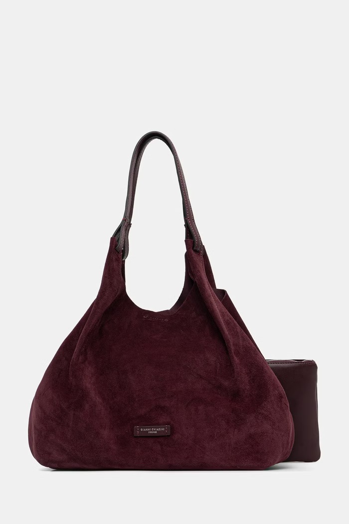 Gianni Chiarini torebka shopper damska skórzana DUA bordowy BS.9800.CM.PL