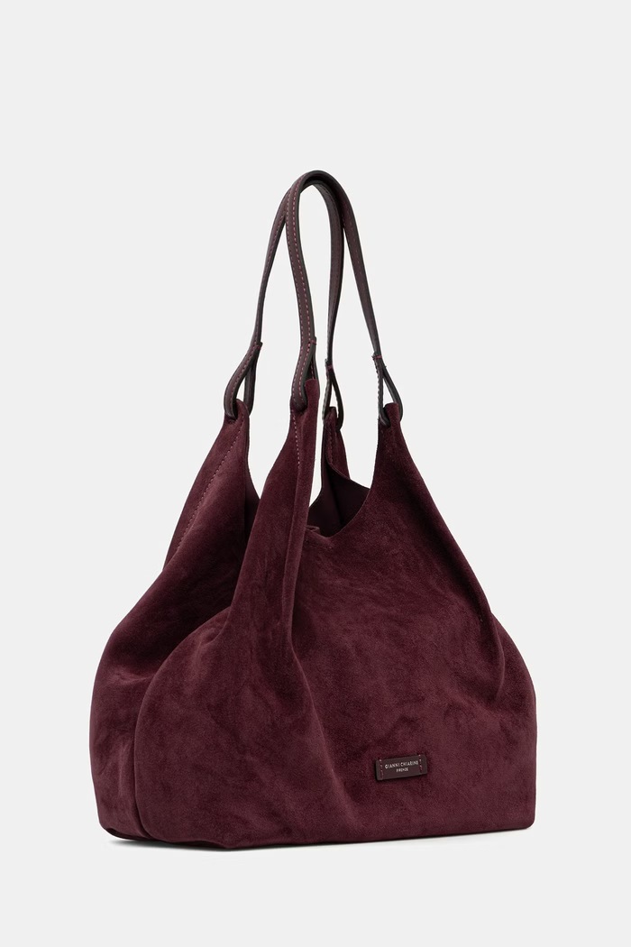 Gianni Chiarini torebka shopper damska skórzana DUA BS.9800.CM.PL bordowy AW26