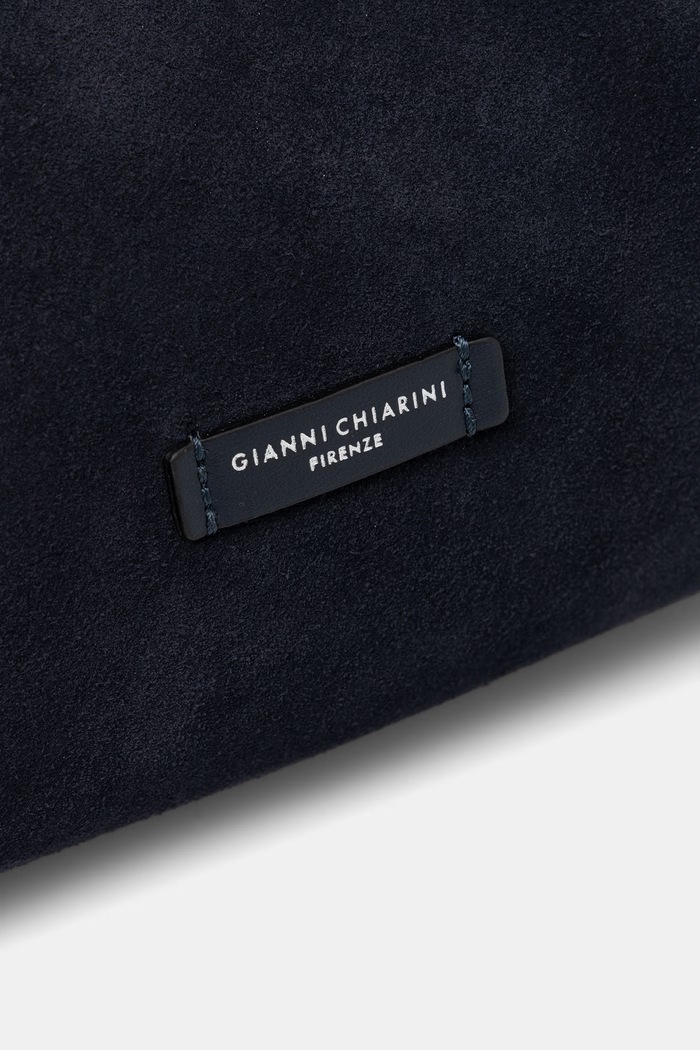Gianni Chiarini torebka crossbody damska zamszowa DUA granatowy BS.9799.CM.PL