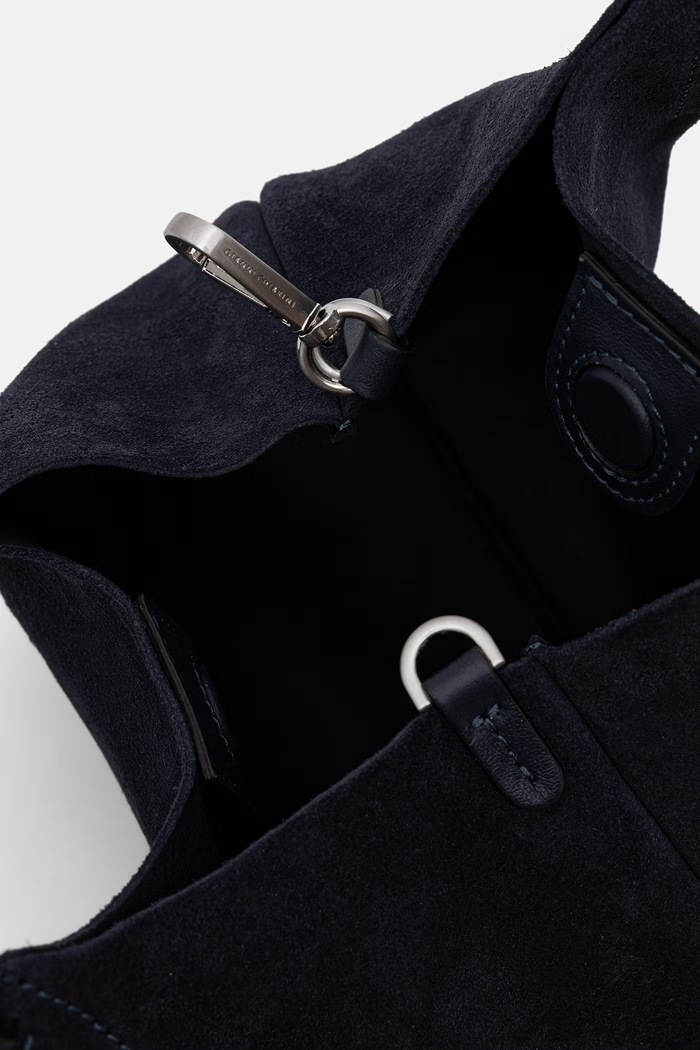 Gianni Chiarini torebka crossbody damska zamszowa DUA BS.9799.CM.PL granatowy