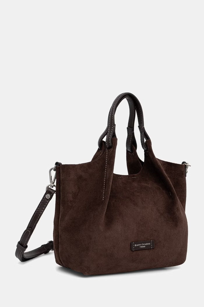 Akcesoria Gianni Chiarini torebka crossbody damska zamszowa DUA BS.9799.CM.PL brązowy