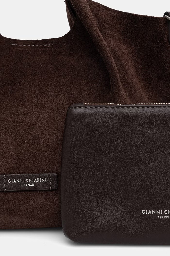 Gianni Chiarini torebka crossbody damska zamszowa DUA BS.9799.CM.PL brązowy
