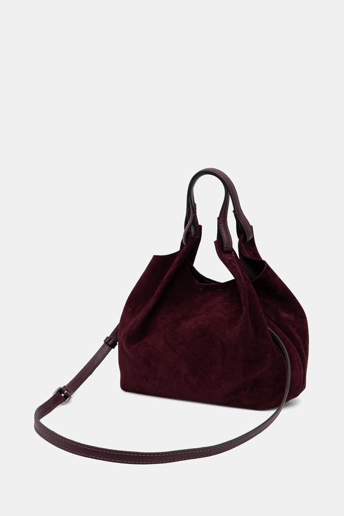 Akcesoria Gianni Chiarini torebka crossbody damska zamszowa DUA BS.9799.CM.PL bordowy