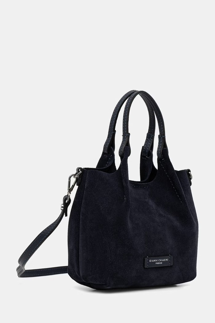 Gianni Chiarini torebka crossbody damska zamszowa DUA BS.9798.CM.PL granatowy AW26