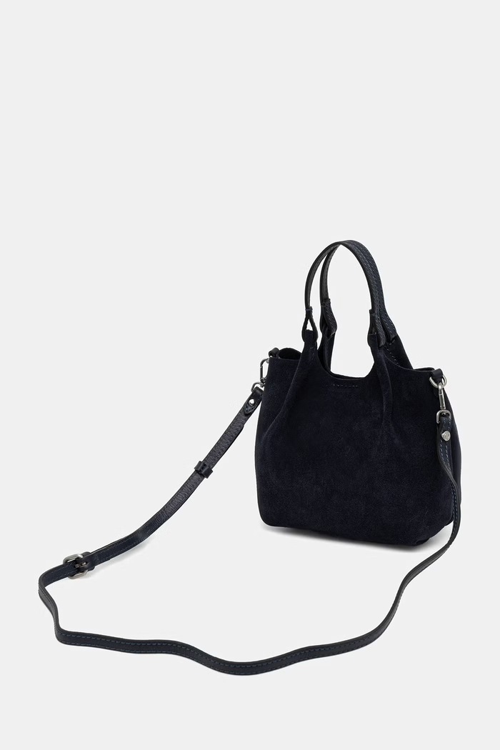 Akcesoria Gianni Chiarini torebka crossbody damska zamszowa DUA BS.9798.CM.PL granatowy