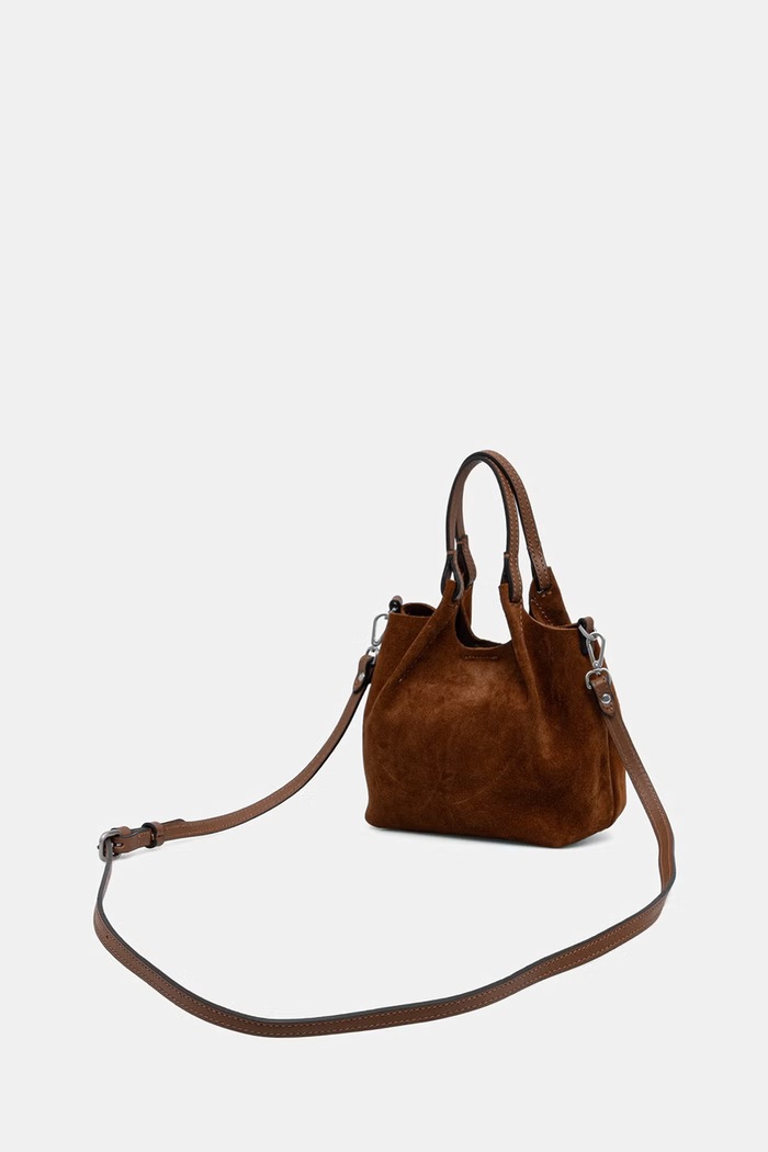 Akcesoria Gianni Chiarini torebka crossbody damska zamszowa DUA BS.9798.CM.PL brązowy