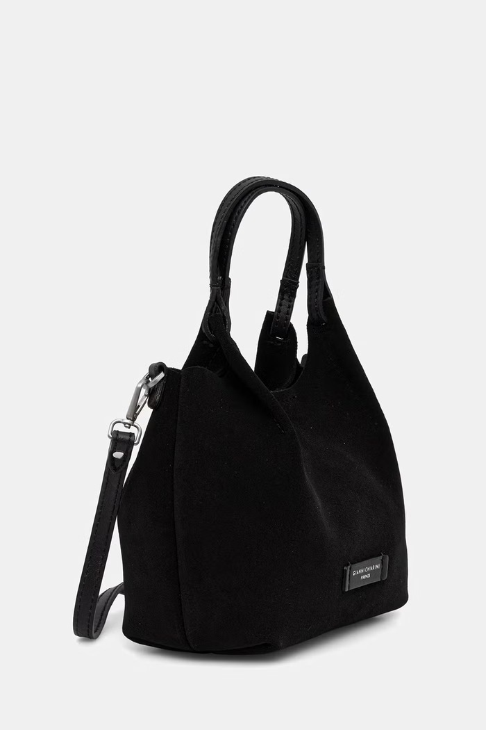 Gianni Chiarini torebka crossbody damska zamszowa DUA BS.9798.CM.PL czarny AW26