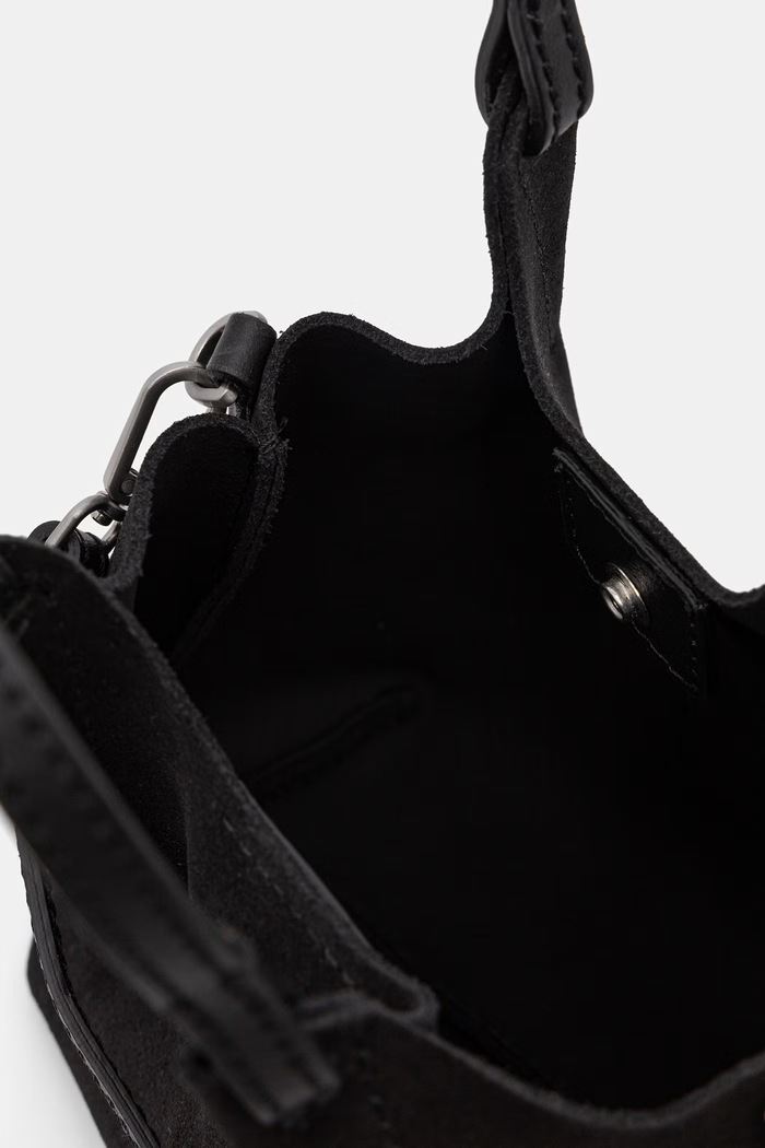 Gianni Chiarini torebka crossbody damska zamszowa DUA czarny BS.9798.CM.PL