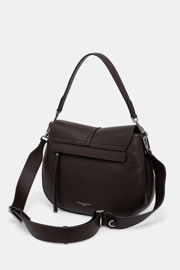 Akcesoria Gianni Chiarini torebka crossbody damska skórzana HELENA ROUND BS.9037/COMM.GRN brązowy
