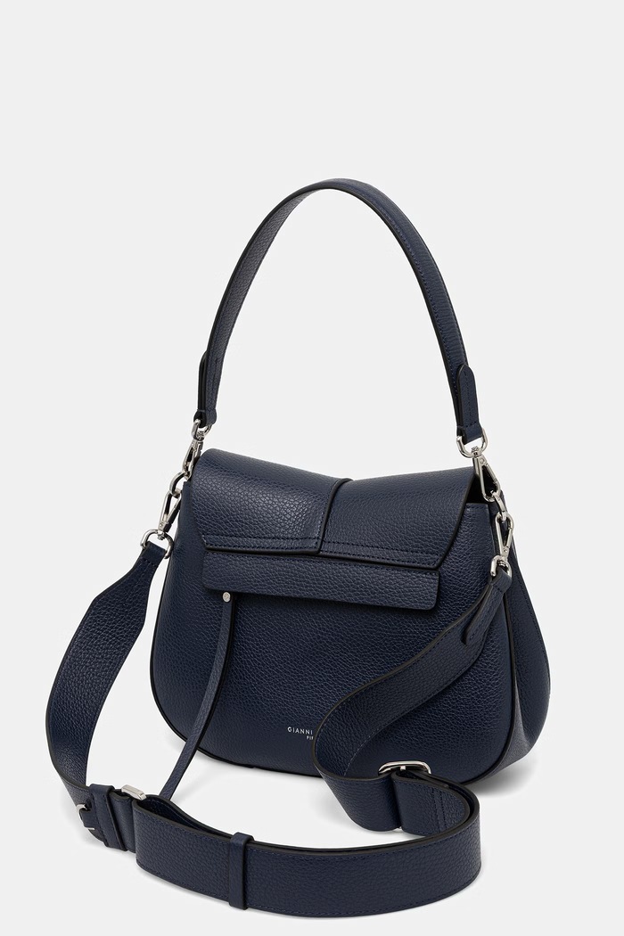 Akcesoria Gianni Chiarini torebka crossbody damska skórzana HELENA ROUND BS.9036/COMM.GRN granatowy