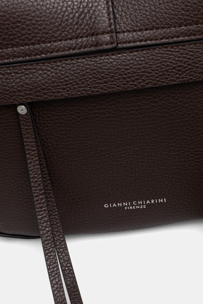 Gianni Chiarini torebka crossbody damska skórzana HELENA ROUND brązowy BS.9036/COMM.GRN