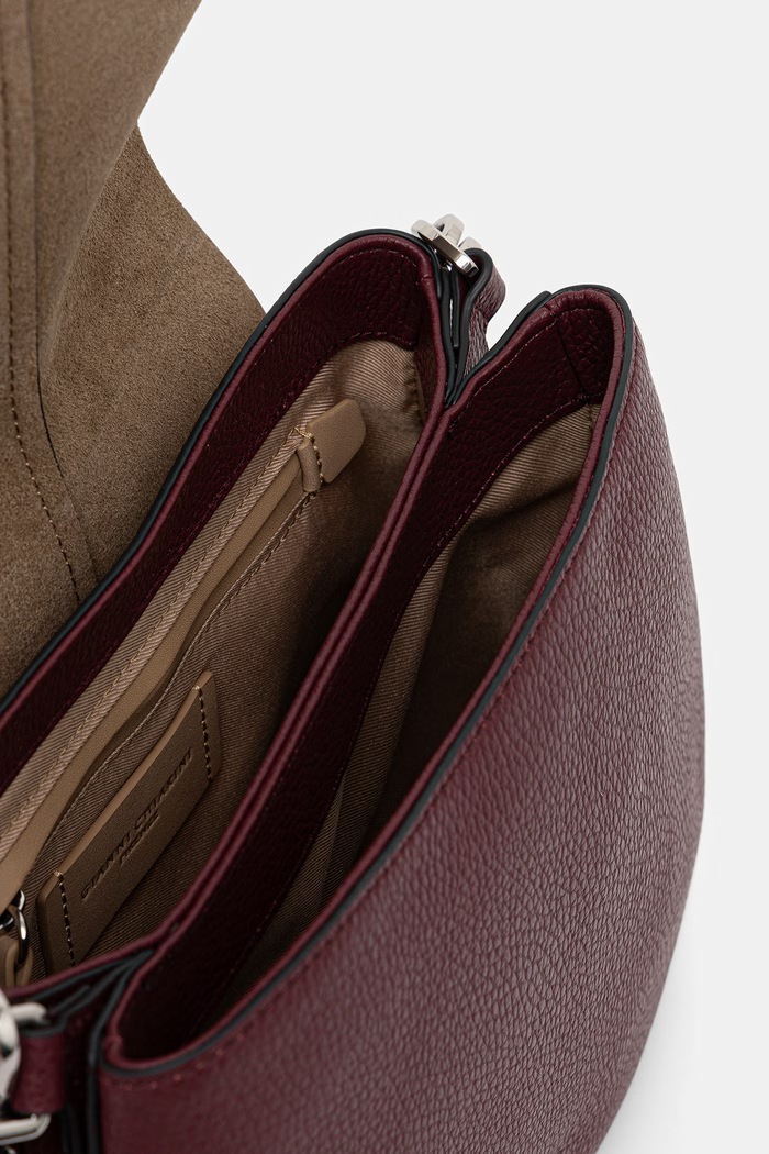 Gianni Chiarini torebka crossbody damska skórzana HELENA ROUND BS.9036/COMM.GRN bordowy